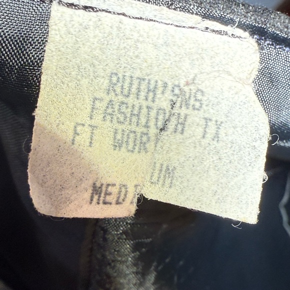 Paper Tag Vintage Black Suede Wrap Pencil Skirt - Picture 5 of 5